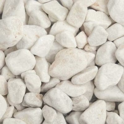 20mm - 40mm - White Pebbles (800kg Bag)