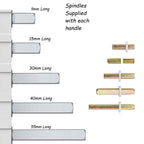 Universal Window Handle with Multi Spindle Pack
