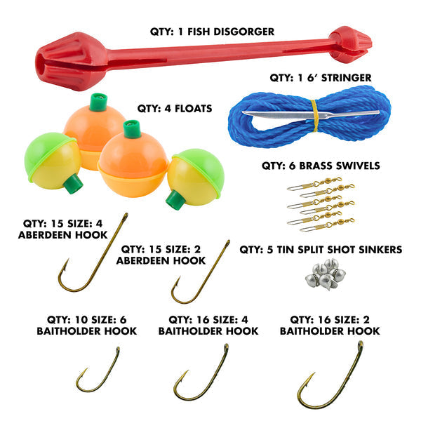 Worm Gear 88 Piece Loaded Tackle Box