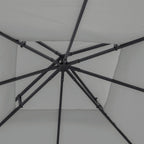 9.8' x 9.8' 2-Tier Gazebo Replacement Canopy, Light Grey