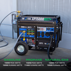 15,000 Watt Electric Start Tri Fuel EFI Portable Generator