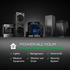 15,000 Watt Electric Start Dual Fuel EFI Portable Generator