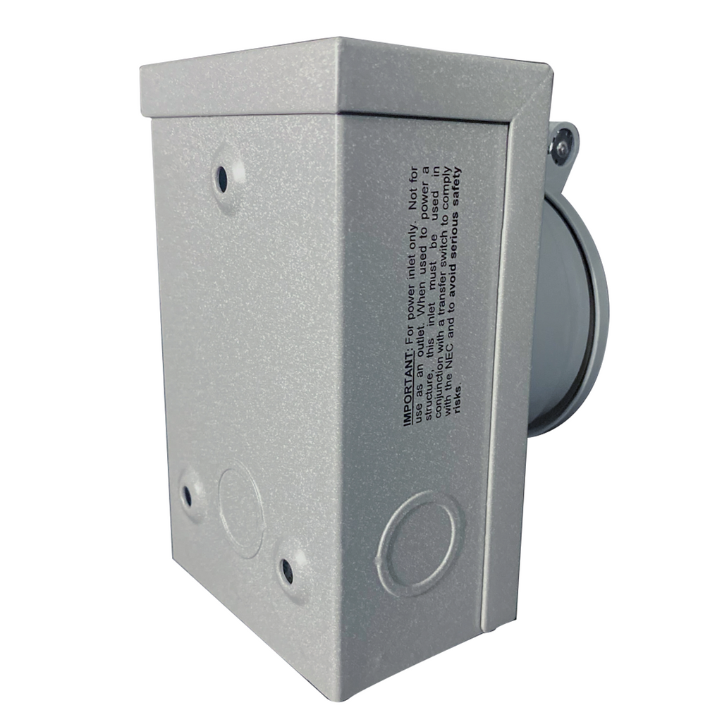 XP50PB 50-Amp 12,500-Watt 120/240-Volt Metallic Power Inlet Box