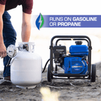 158 GPM 2" Dual Fuel Engine Portable Water Pump