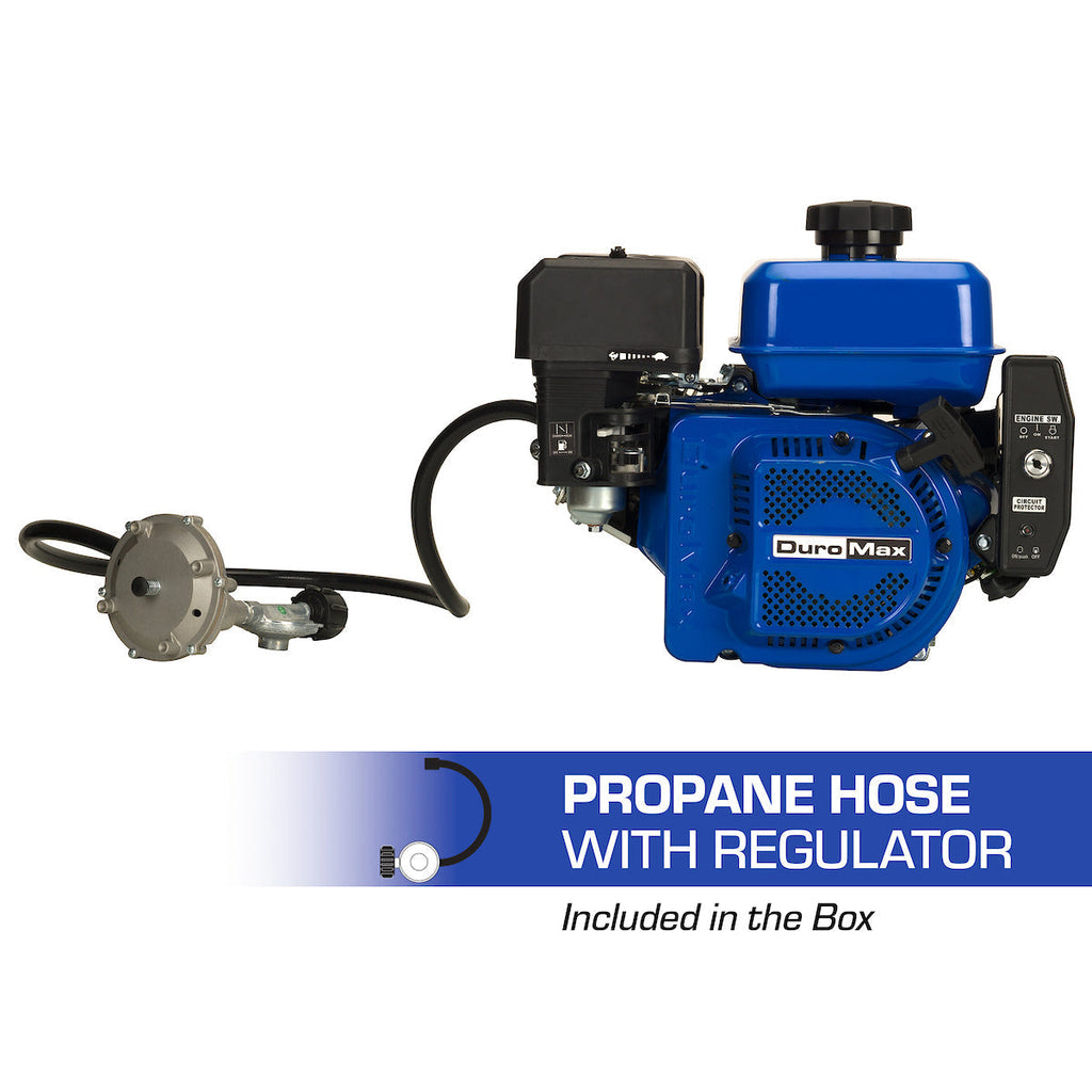 212cc 3/4" Shaft Recoil/Electric Start Horizontal Dual Fuel Engine