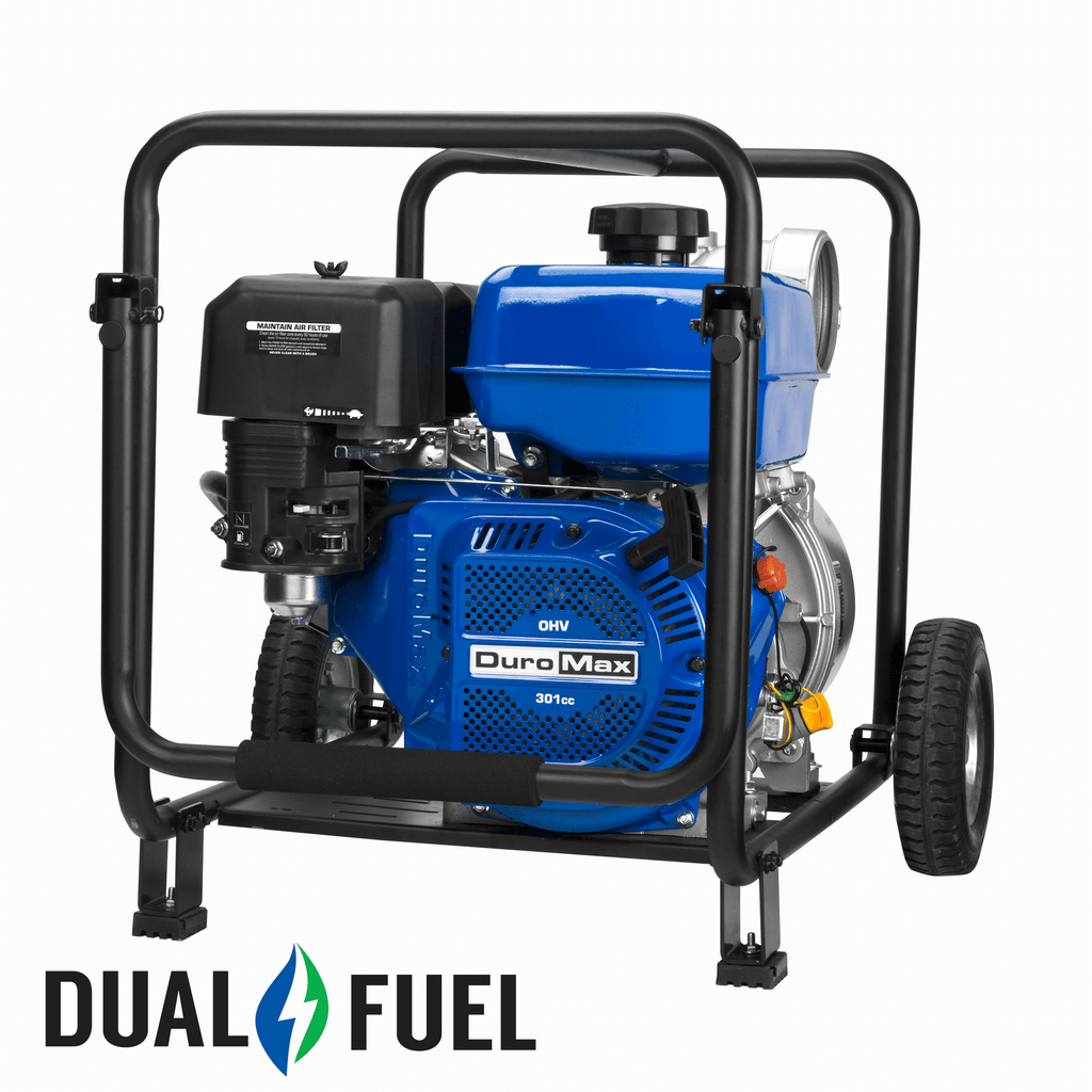 423 GPM 4" Dual Fuel Engine Portable Water Pump