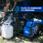 423 GPM 4" Dual Fuel Engine Portable Water Pump