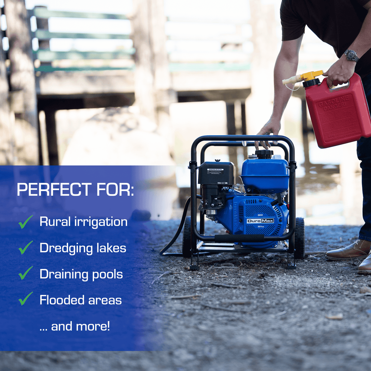 423 GPM 4" Dual Fuel Engine Portable Water Pump