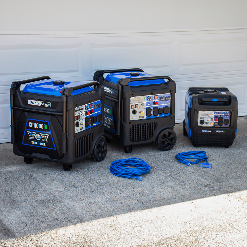 9,500 Watt Portable Dual Fuel Inverter Generator - Quiet, Low THD