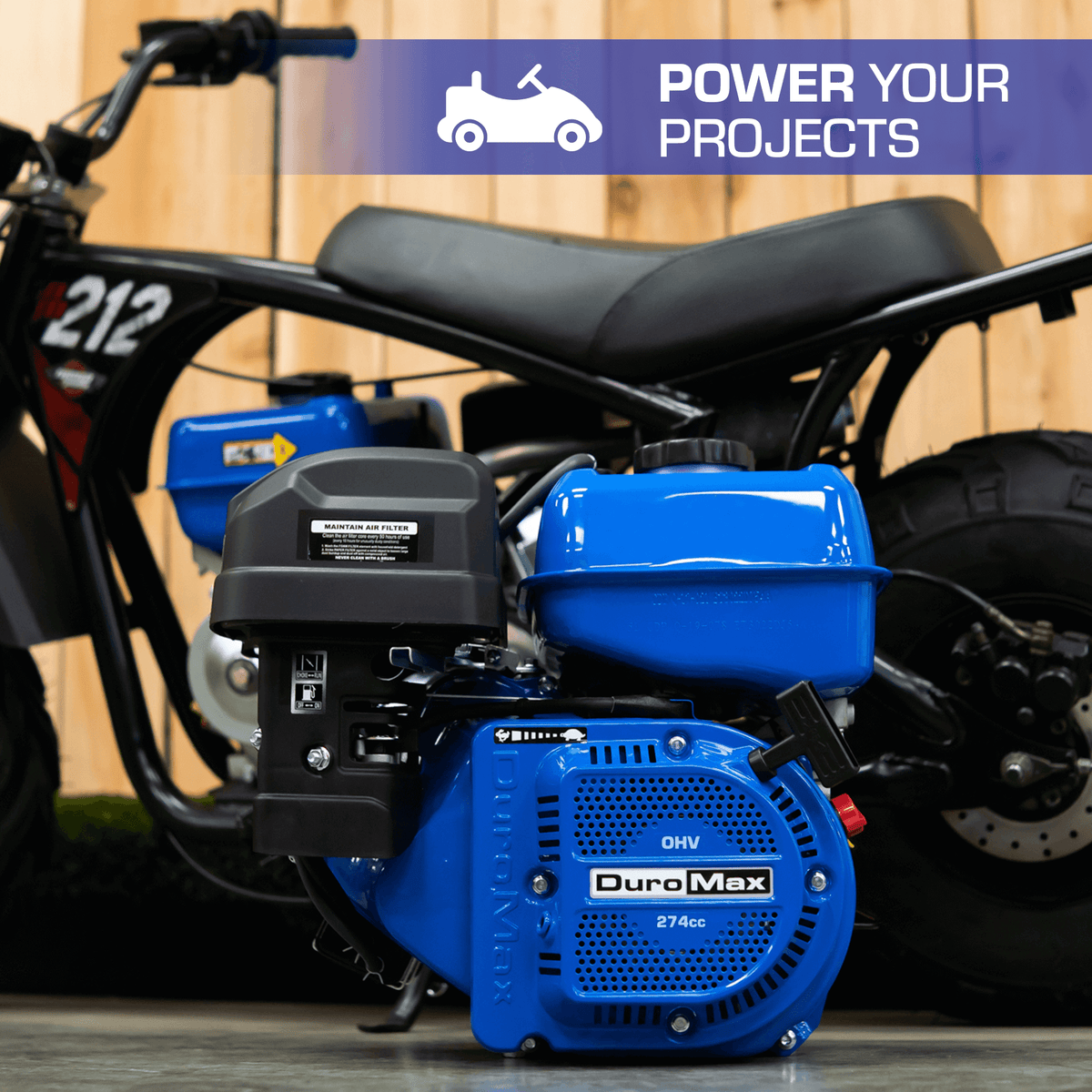 274cc 25mm Shaft Recoil Start Gasoline Engine