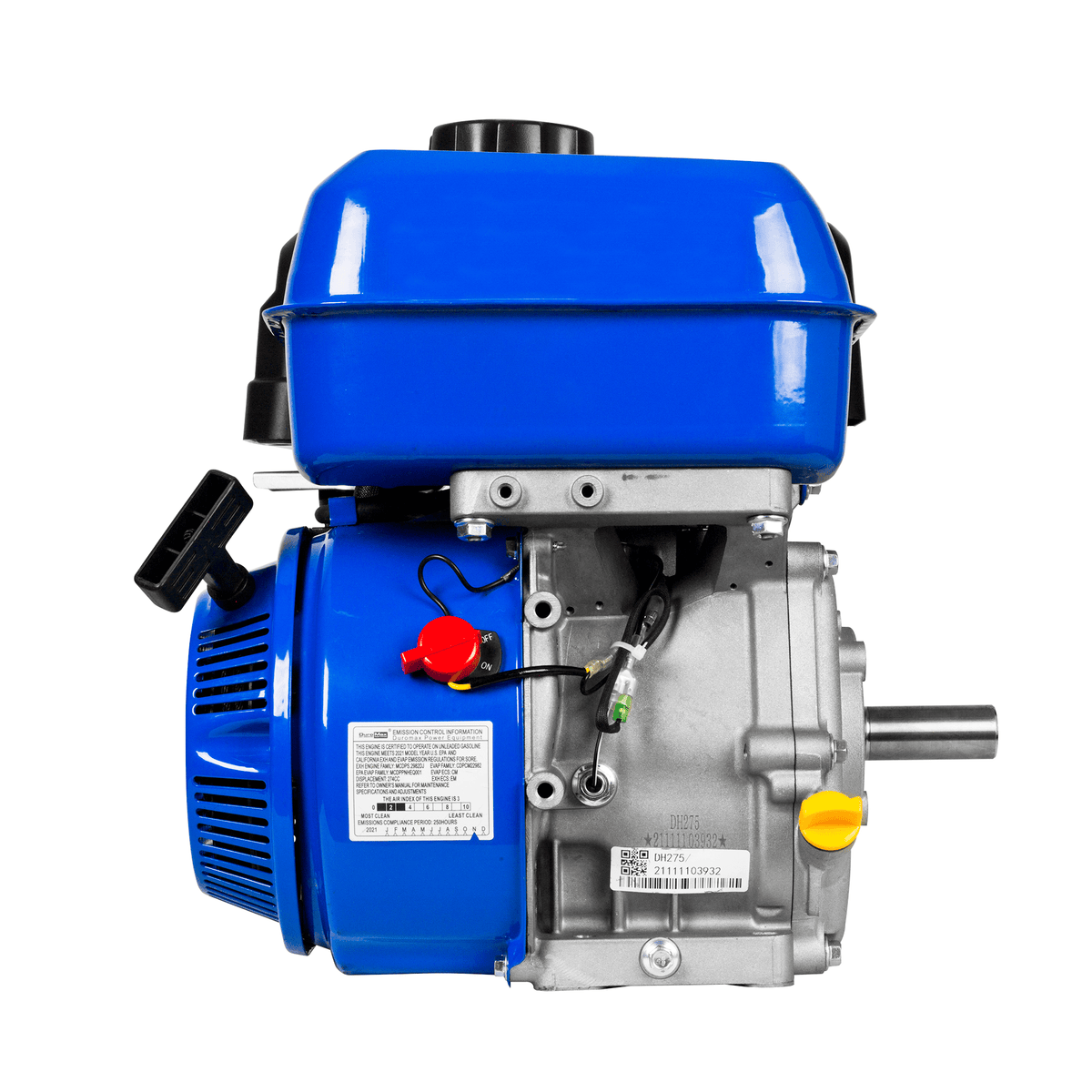 274cc 25mm Shaft Recoil Start Gasoline Engine