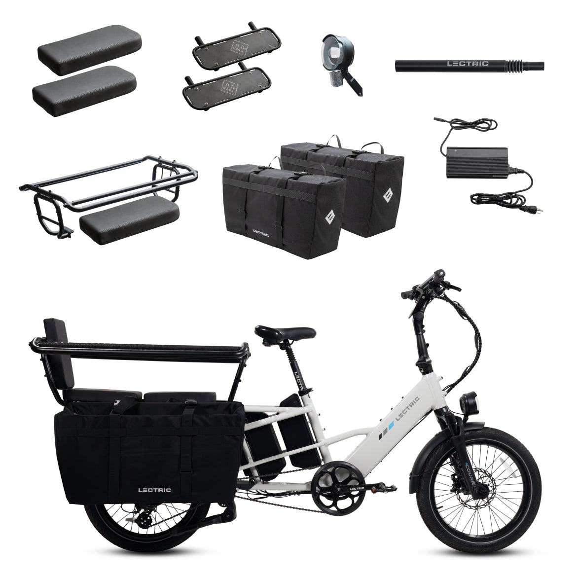 XPedition2 Stratus White Long-Range Dual-Battery - World Car-Free Bundle