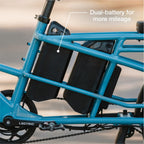 XPedition2 Raindrop Blue Long-Range Dual-Battery eBike