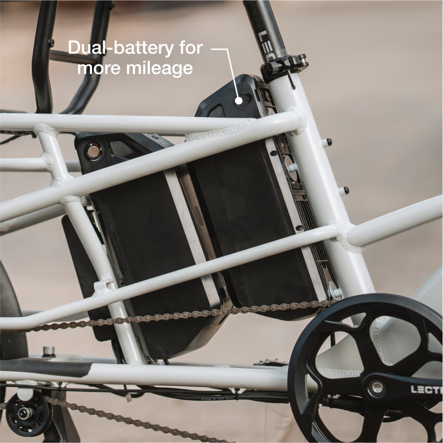 XPedition2 Stratus White Dual-Battery eBike