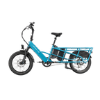 XPedition2 Raindrop Blue Long-Range Dual-Battery + FREE Running Boards, Cushions, Elite Headlight, Suspension Seat Post, Orbitor, Fast Charger ($694 Value)