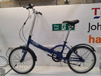 Apollo Tuck Unisex Single Speed 20''-Wheel Lightweight Folding Bike - Blue