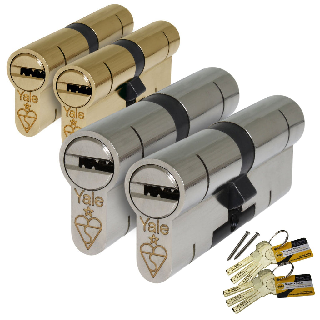 Yale Superior Keyed-Alike Euro Cylinder Pair