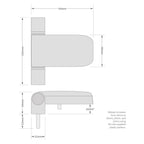 Yale 3D Flag Door Hinge