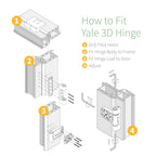 Yale 3D Flag Door Hinge