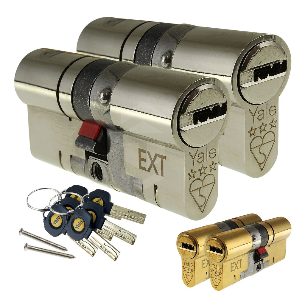 Yale Platinum 3 Star Keyed-Alike Euro Cylinders