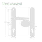 Yale Sparta Offset Lever/Pad Door Handles