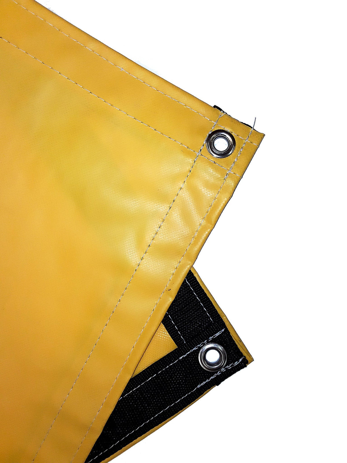 22 oz Extra Heavy Duty Yellow Coated Vinyl Fire Retardant Tarp by AtlasShield Pro