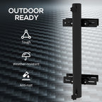 Adjustable Patio Umbrella Holder for Railings/Balcony, Black