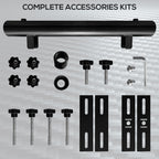 Adjustable Patio Umbrella Holder for Railings/Balcony, Black