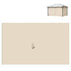 10' x 13' Universal Gazebo Sidewall Set (4 Panels) with Hooks, Beige