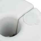 4 Pack 36kg Gazebo Weights, Canopy Tent Weights w/ Rapid Clip, Water & Sand Filled, White