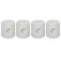 4 Pack 36kg Gazebo Weights, Canopy Tent Weights w/ Rapid Clip, Water & Sand Filled, White