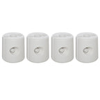 4 Pack 36kg Gazebo Weights, Canopy Tent Weights w/ Rapid Clip, Water & Sand Filled, White