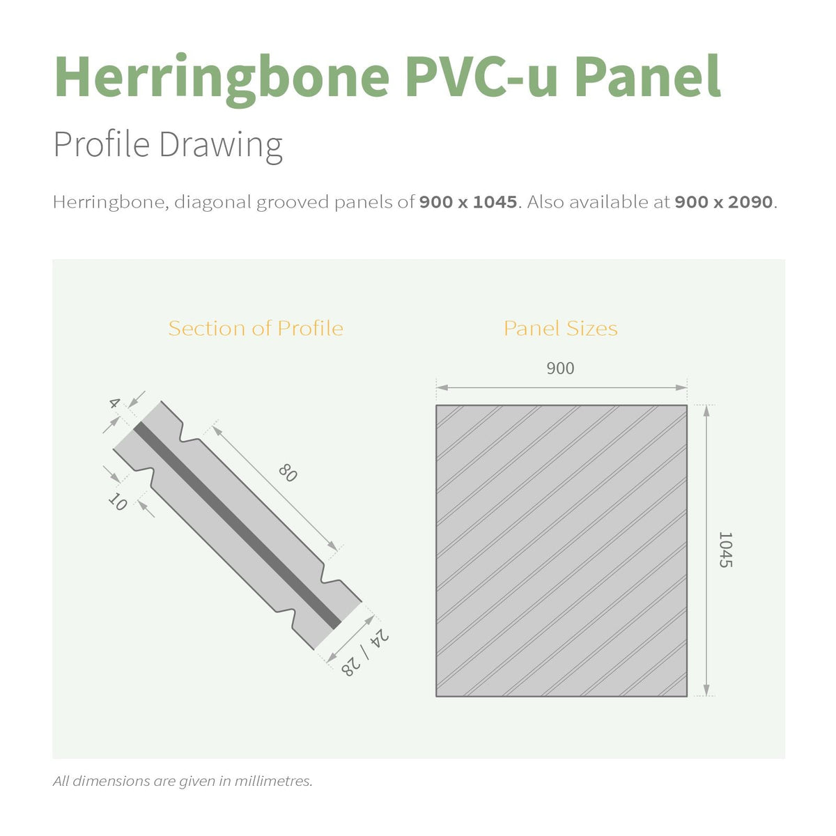 Herringbone Reinforced Door Panel