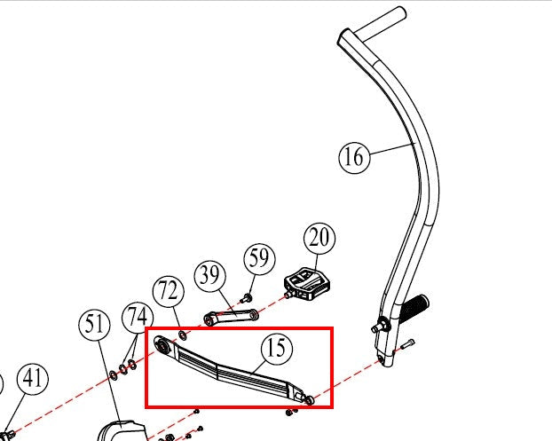 Xebex AB-1 and ABMG-3 Air Bike Parts