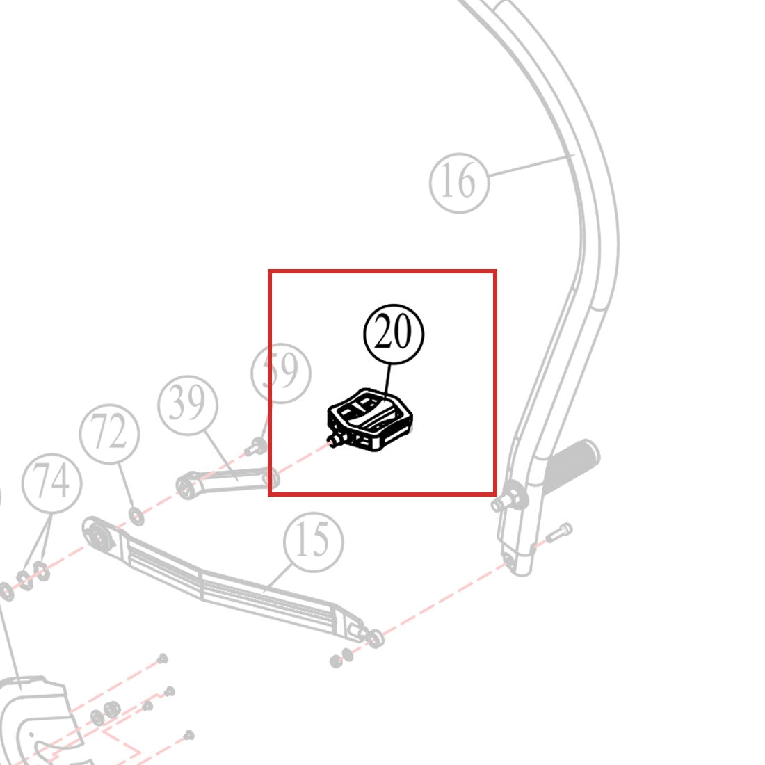 Xebex AB-1 and ABMG-3 Air Bike Parts