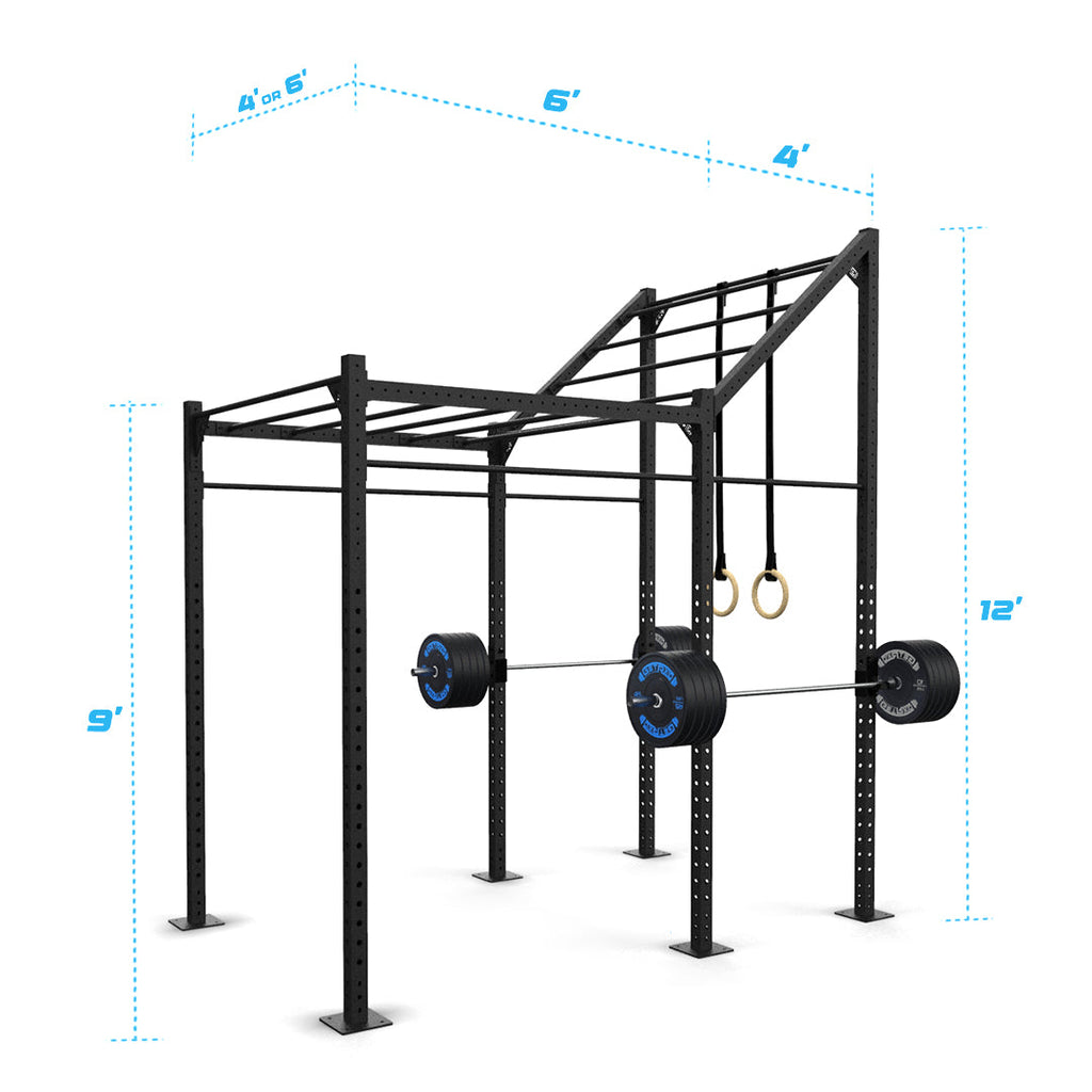 10' Freestanding Builder® Rig: Advanced 2 w/ 2' Monkey Bar Spacing