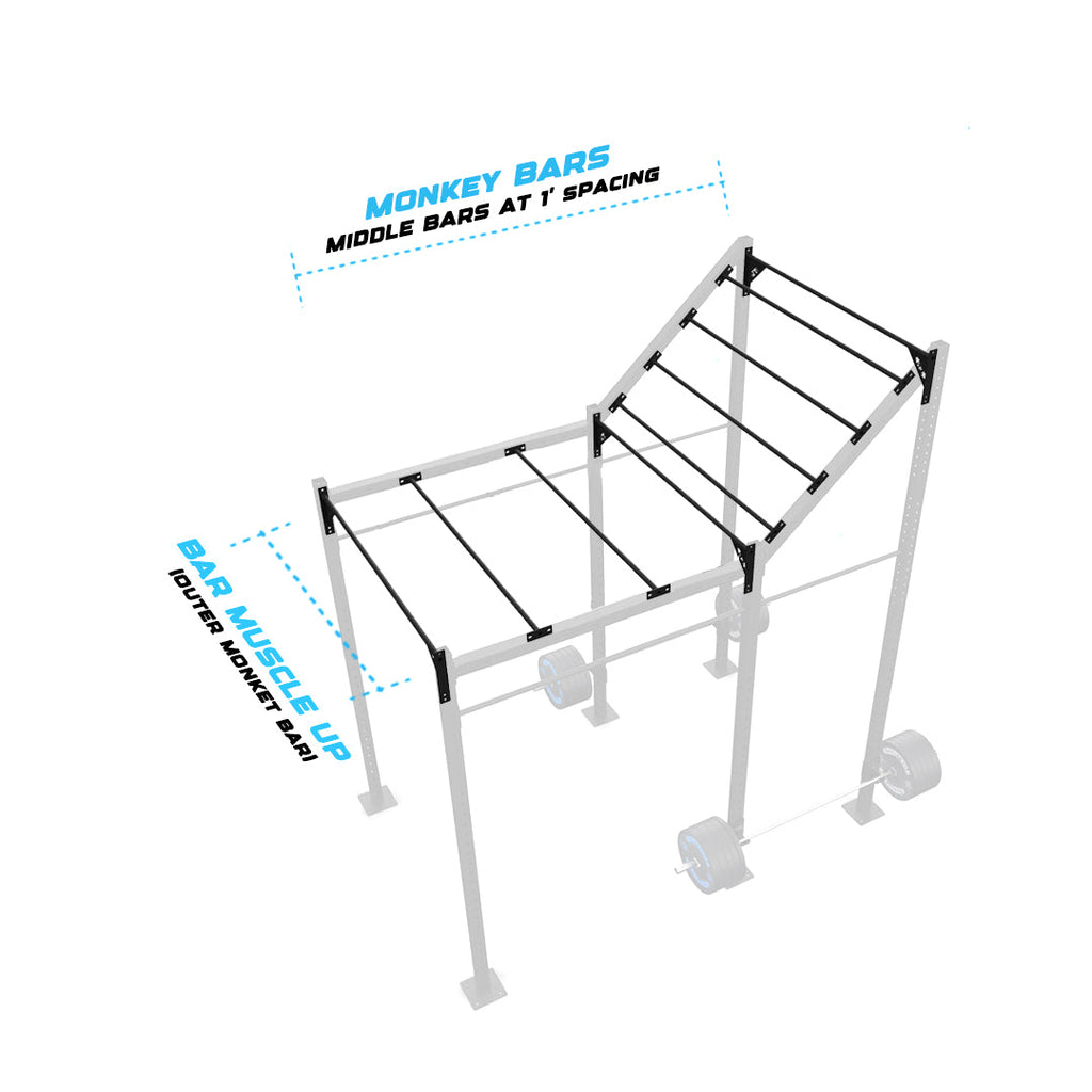 10' Freestanding Builder® Rig: Advanced 2 w/ 2' Monkey Bar Spacing