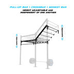 10' Wall Mount Builder® Rig: Advanced 2 w/ 2' Monkey Bar Spacing