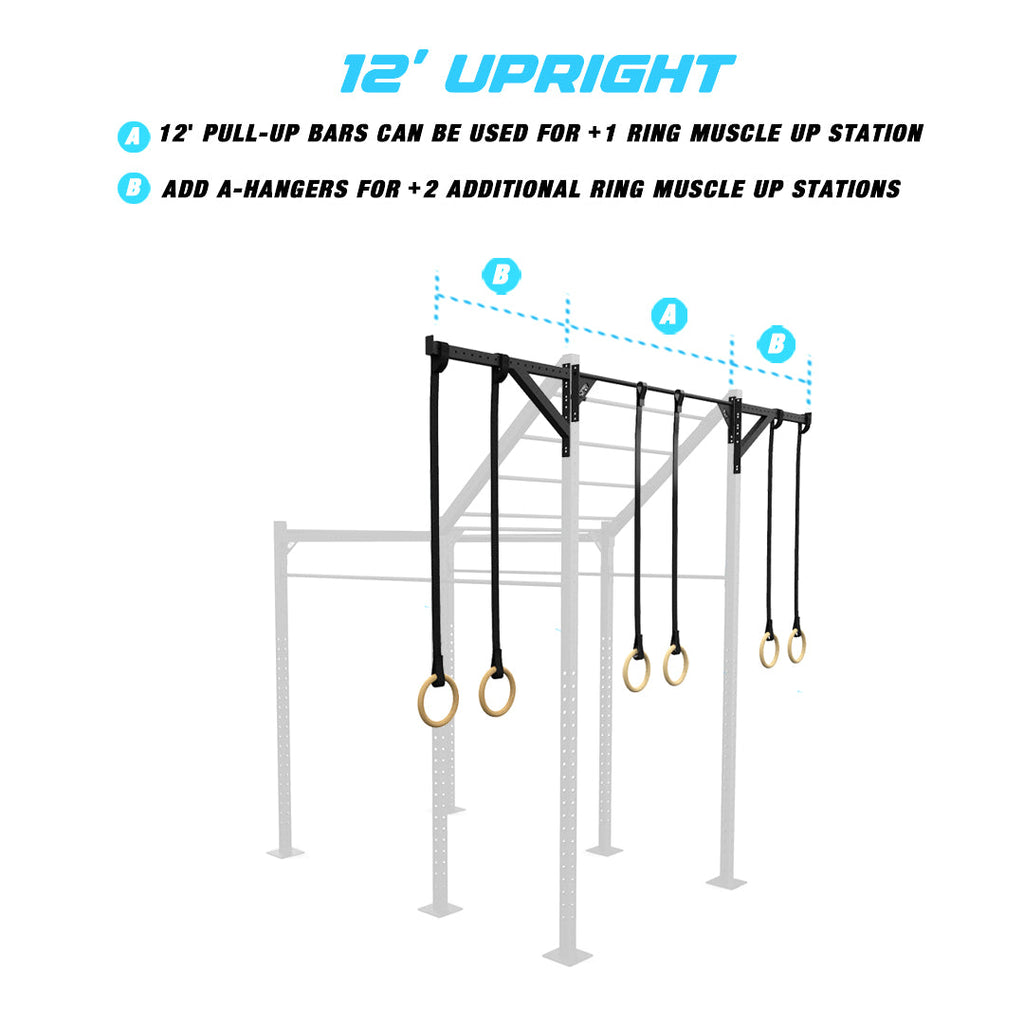 10' Freestanding Builder® Rig: Advanced 2 w/ 2' Monkey Bar Spacing