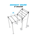 10' Freestanding Builder® Rig: Advanced 2 w/ 2' Monkey Bar Spacing