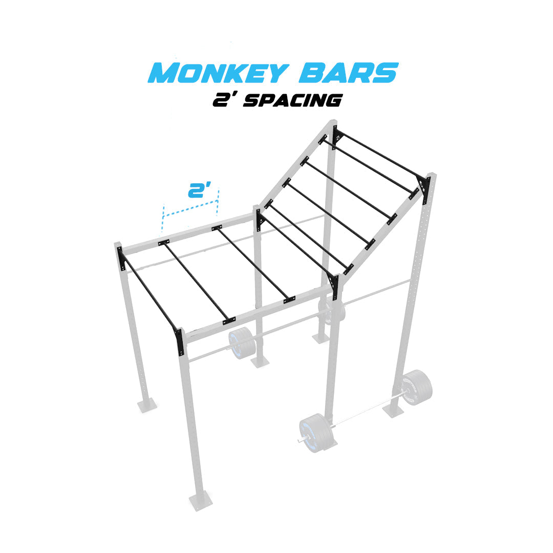10' Freestanding Builder® Rig: Advanced 2 w/ 2' Monkey Bar Spacing