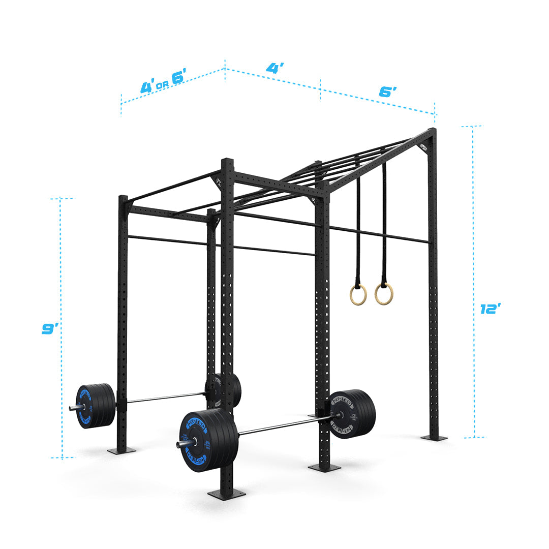 10' Freestanding Builder® Rig: Advanced 1 w/ 2' Monkey Bar Spacing