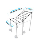 10' Freestanding Builder® Rig: Advanced 1 w/ 2' Monkey Bar Spacing