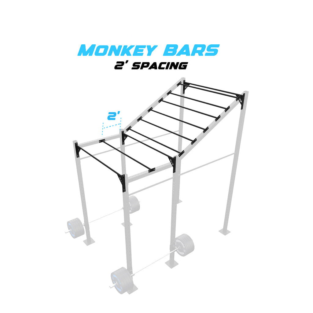 10' Freestanding Builder® Rig: Advanced 1 w/ 2' Monkey Bar Spacing