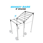 10' Freestanding Builder® Rig: Advanced 1 w/ 2' Monkey Bar Spacing