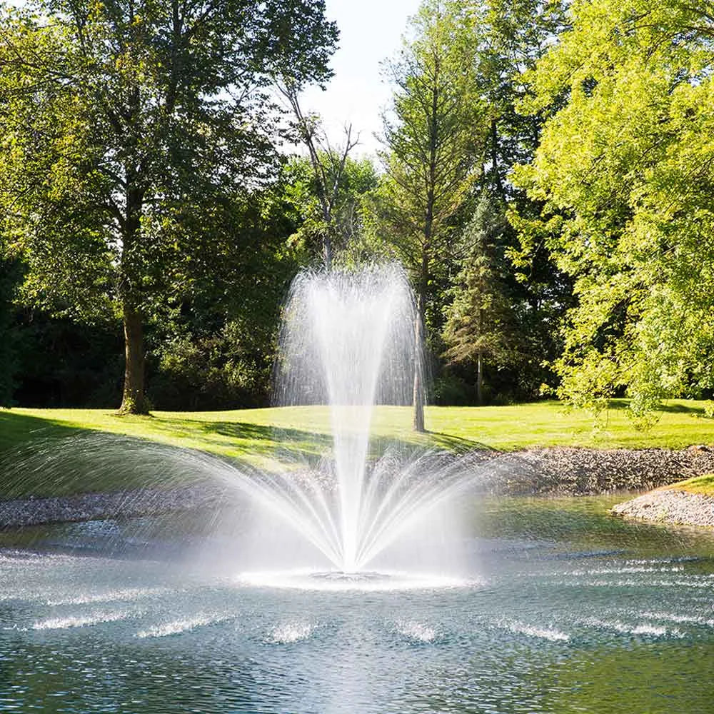 Airmax Pondseries 2 HP Crown & Trumpet Nozzle - 13' H x 8' W 6.5'h x 38' W