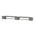 60" Nautical Straight Double Planter Bench Set