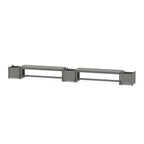60" Nautical Straight Double Planter Bench Set