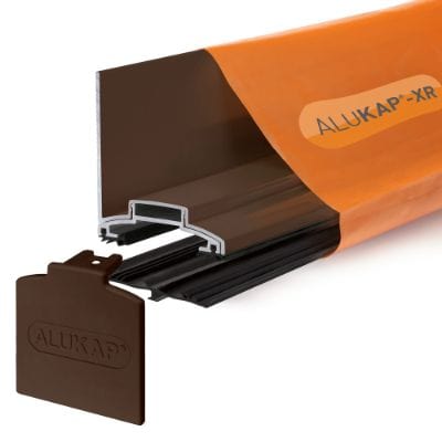 Alukap-XR 60mm Aluminium Wall Bar with 45mm Slot Fit Rafter Gasket and End Cap