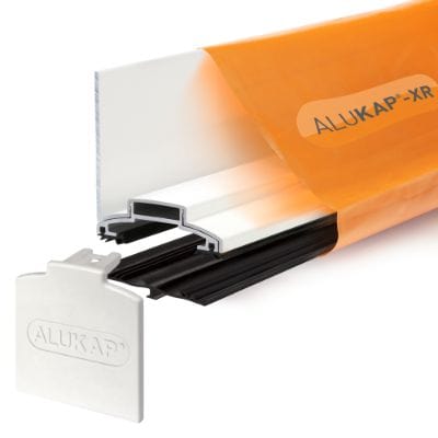 Alukap-XR 60mm Aluminium Wall Bar with 45mm Slot Fit Rafter Gasket and End Cap